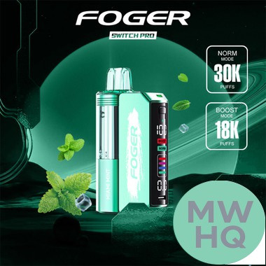 Foger Switch Pro Kit 30K Puffs 19ML Disposable Device & Power Bank - Display of 5