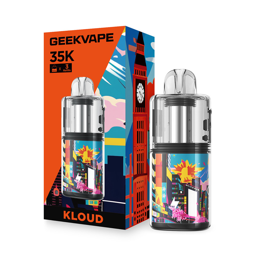 GeekVape Kloud 1000mAh Pod System Starter Kit With 10ML Refillable Cartridge (MSRP $12.99)