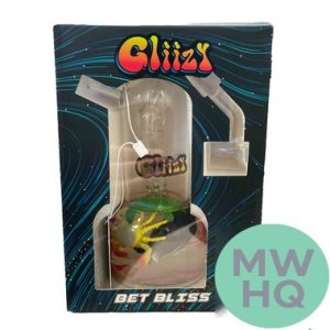 Gliizy Bet Bliss Glass Water Pipe With Quartz Banger Nail - 450 Grams - 5.9 Inches