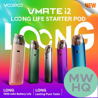 VooPoo Vmate i2 1500mAh Pod System Starter Kit With 3ML Refillable Vmate Top Fill Cartridge Pod