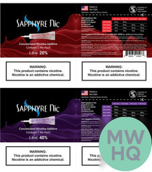 Sapphyre Nic 1.8ML Concentrated Nicotine Additive - Display of 50
