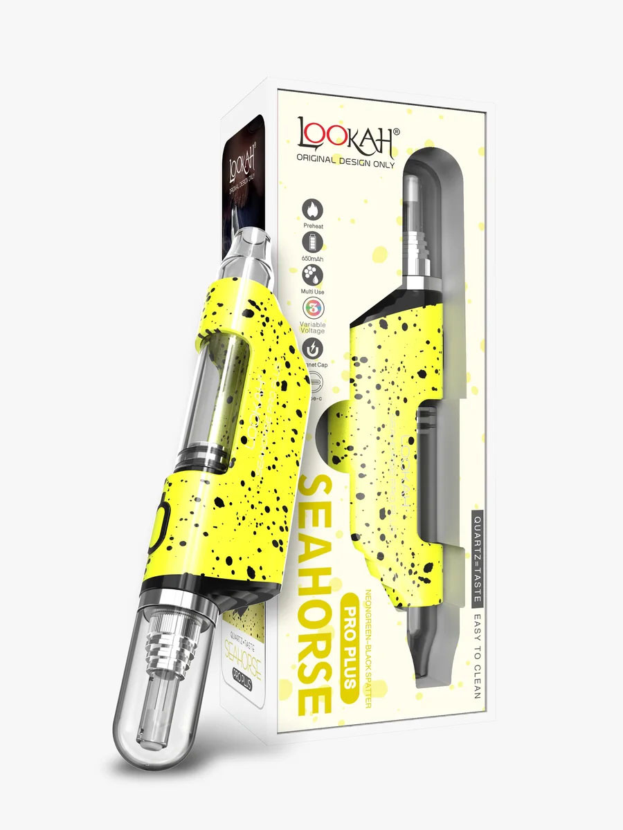 Lookah Seahorse Pro Plus Spatter Edition 650mAh Variable Voltage Dab Pen Vaporizer