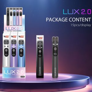 Yocan Lux 2.0 Dab Pen 510 Thread Battery - Display of 15 (MSRP $15.00 Each)