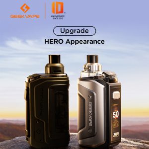 GeekVape Aegis Hero 5 2000mAh Pod System Starter Kit With 6.5ML Refillable Aegis Hero Cartridge (MSRP $49.99)