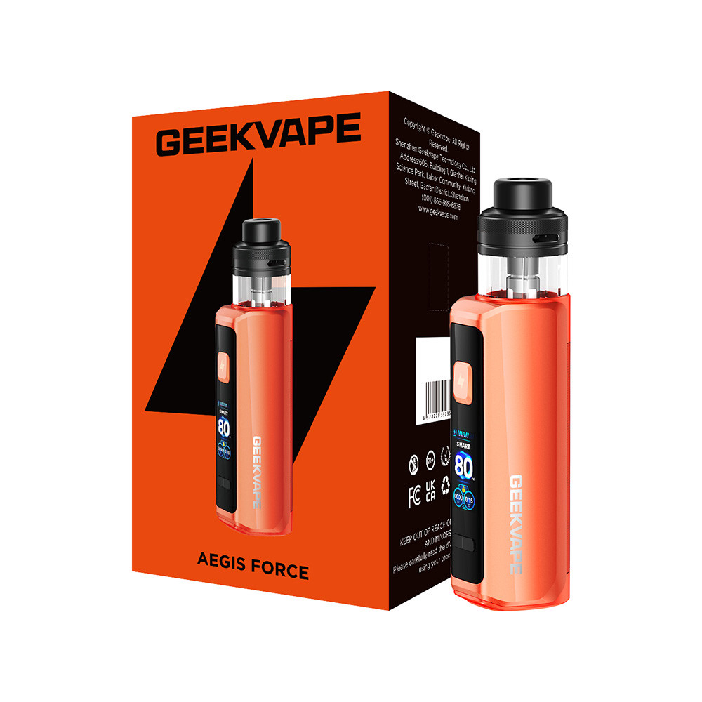 GeekVape Aegis Force 3200mAh Pod System Starter Kit With 5ML Refillable Cartridge (MSRP $47.99)