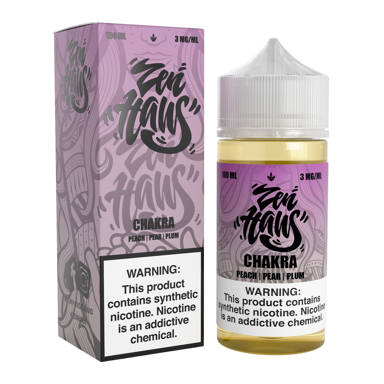 Zen Haus Synthetic Nicotine E-Liquid 100ML (MSRP $24.99)