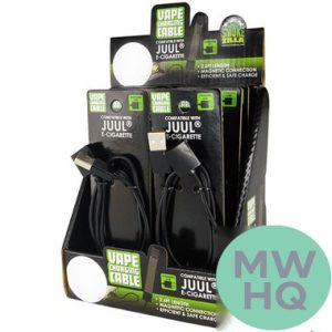 Smokezilla Vape USB Charging Cable - Display of 6